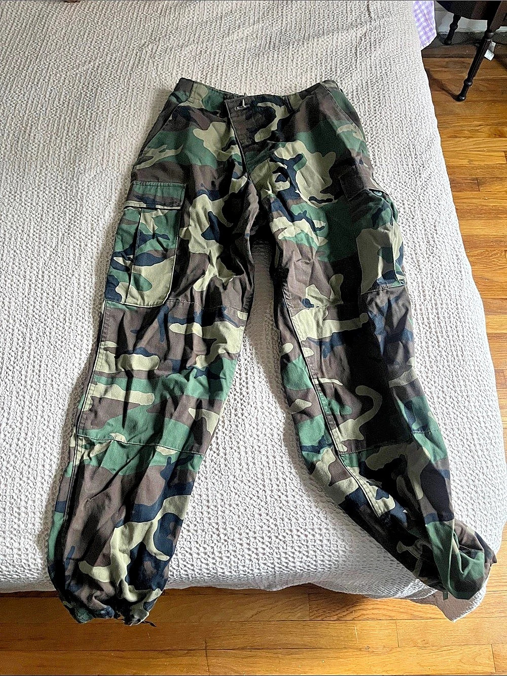 Propper Woodland Camo BDU Trouser Men's Camo Cargo Pants Size Large army surplus